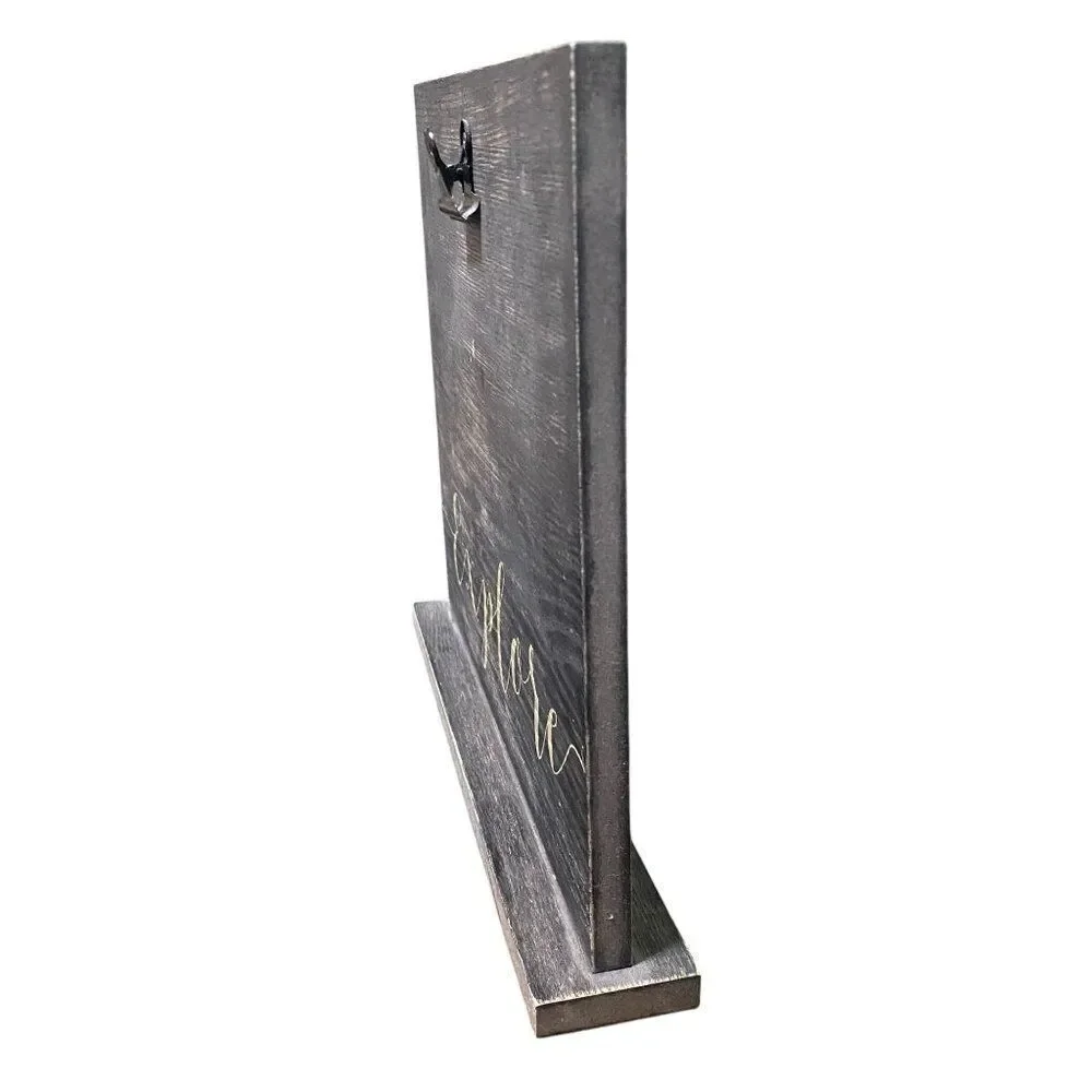 Explore Wooden Clip Standing Picture Frame
